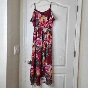 Maxiff the shoulder floral dress